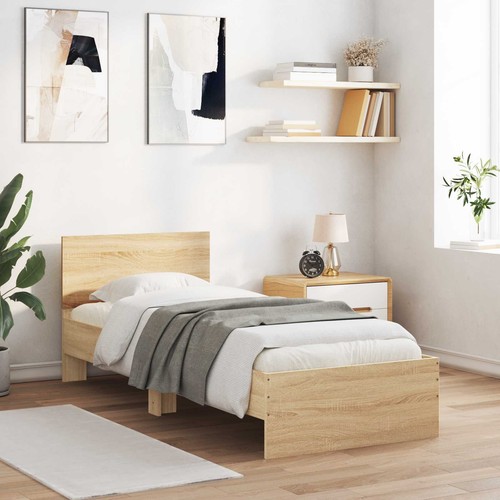 Moderne bettgestell mit led - led, 80