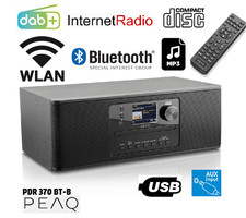 PEAQ PDR 370 BT-B Internetradio, DAB+ , FM , Internet-Radio, Bluetooth OVP NEU