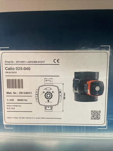 Ksb pumpe calio - calio, 025-040