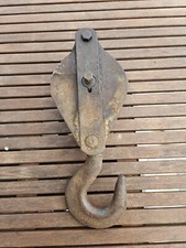 alte Flaschenzug Umlenkrolle