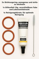 Pflegeset für Siemens EQ3 EQ5 EQ6 EQ7 EQ8 EQ9 Brühgruppe Brüheinheit O-Ringe Neu