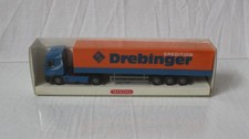 Wiking LKW Iveco Sattelzug, Auflieger Spedition Drebinger, guter Zustand, in OVP