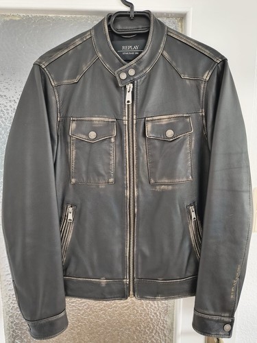 Replay lederjacke used look - lederjacke,, used-look