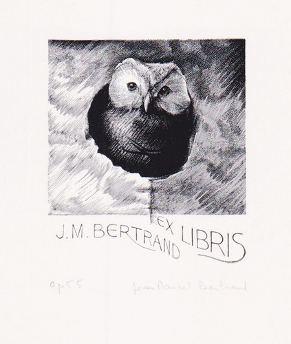 Exlibris jean marcel bertrand - jean-marcel,