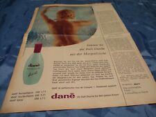 Dane  Duft Dusche  , Reklame 1963  , Nostalgie  Print  A 422 , Werbung  Archiv