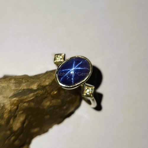Vintage blauer stern - vintage, saphir