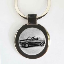 Golf 1 Cabrio Schlüsselanhänger Golf 1 Cabrio als Fotogravur & eigener Text