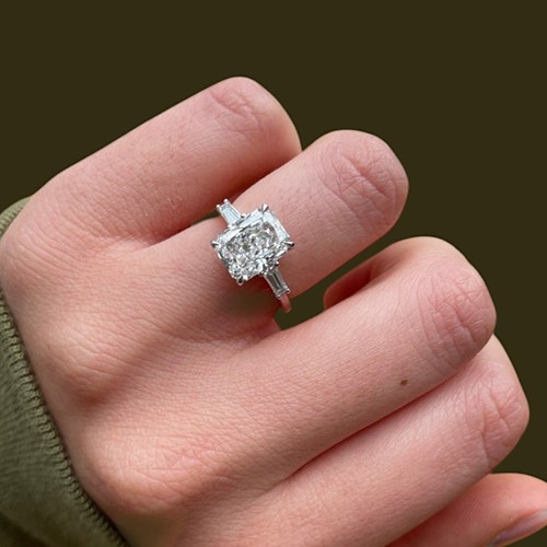 Eleganter ring 950 platin 76 - 950,