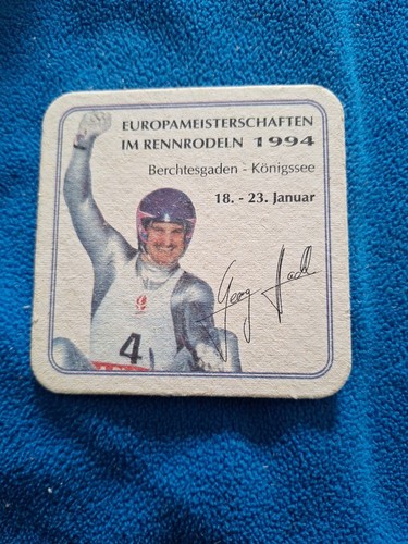 Bierdeckel georg hackl 1994 - georg,