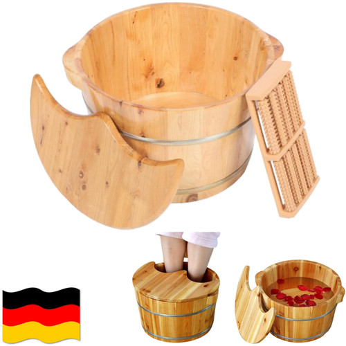 Holz fußeimer massagegeräte - holz,