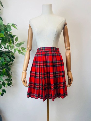 Vintage 90er rot schottenkaro - rot,