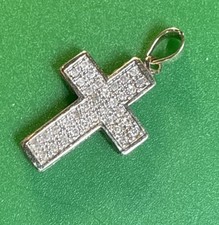 Gold diamant kreuz - 9,