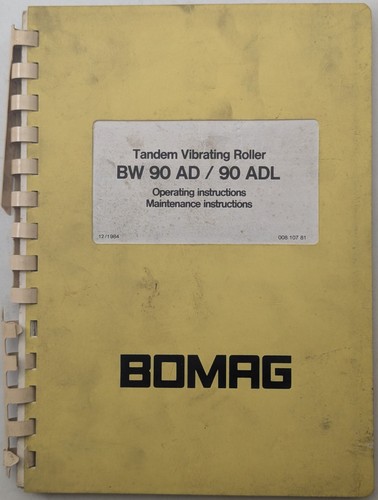 Bomag adl tandem - bomag, bw