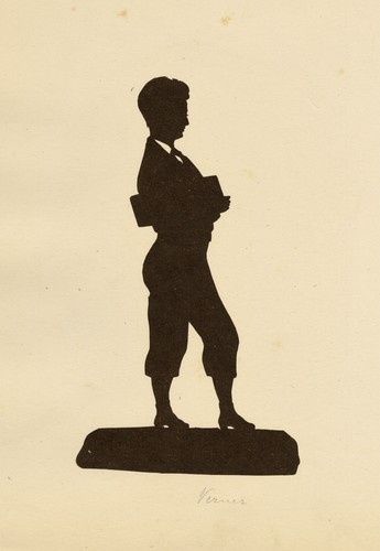 Victorian papercut silhouette - victorian,
