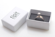 Ehinger Schwarz 1876 Größe 54 Ring 925 SILBER Sterling silver tipit Aufsatz