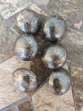 6 Metallknöpfe Alte Münze