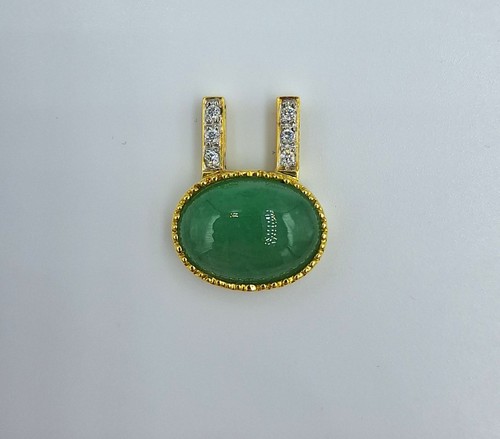 18k 750 gold pendant with - gold,