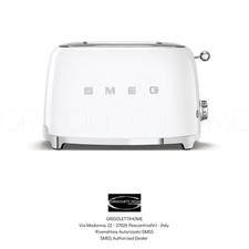 Toaster SMEG Weiß Glänzend - 2 Scheiben - Auslauf Eu - TSF02WHEU - Einzelhändler