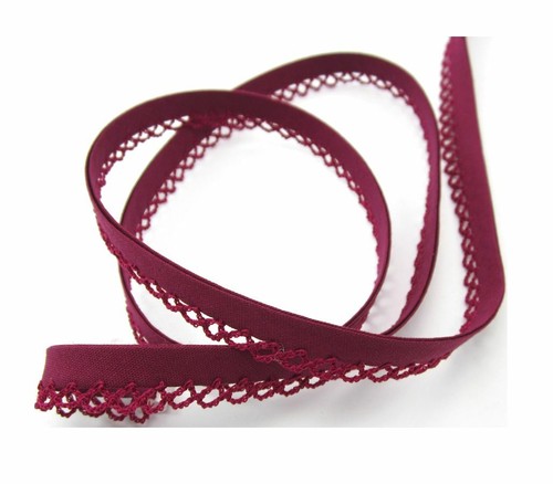 Schrägband mit häkelborte - mit,