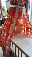 Himmel für Babybett PLUS großzügigen "Stoffrest"