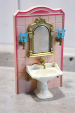 Möbel - Playmobil Nostalgie Puppenhaus 5300 /5305 - Rosa Serie  - Bad