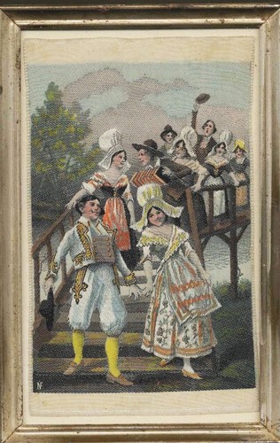 1910 seidenbild mariage - seidenbild,