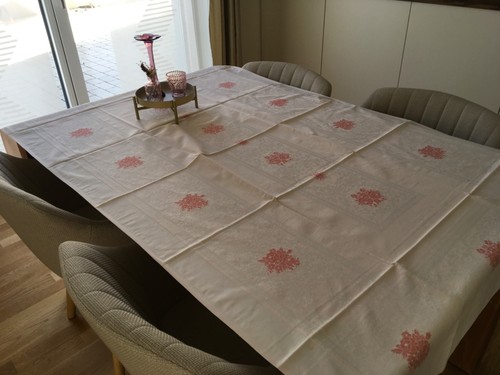 Tischdecke baumwolle damast - baumwolle,