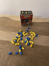 LEGO System 223 Steine GELB & Blau Schachtel Mursten 50er Jahre BOX Vintage OVP