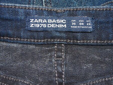 Zara Basic Denim dunkel blaue skinny Stretch Jeans Gr. 36 eher 34 US 26