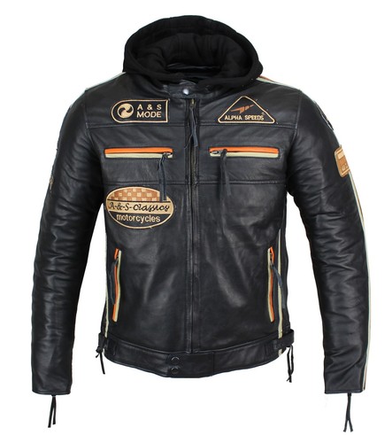 Motorrad freizeit leder jacke - freizeit,