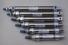 Pneumatikzylinder Doppeltwirkend Kolben 25mm Hub 25-500mm Edelstahl Endschalter