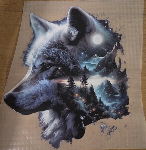 Bügelbild wolf 18cm - wolf,