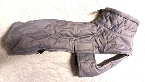 Hunde jacke grau warm - grau,