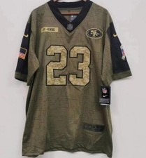 San Francisco 49ers Christian McCaffrey Salute to Service Football NFL Trikot