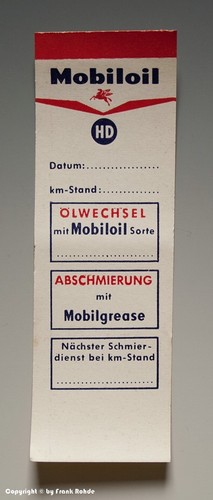Aufkleber ölwechsel zettel - -,