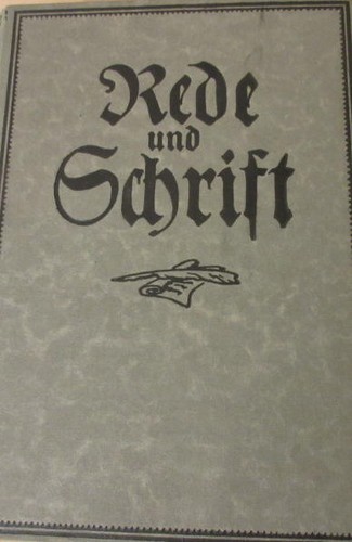 Rede schrift band - /, /