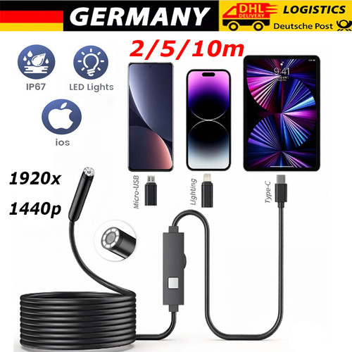 10m usb endoskop - usb, typ-c