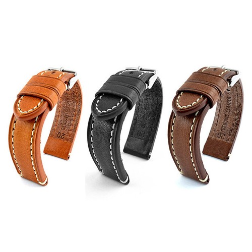 Echt leder uhren armband - mm,
