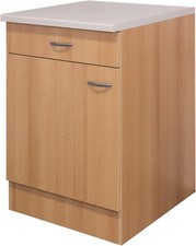 Küchenschrank 60 cm 1-türig 1 Schubladen - Unterschrank Küchenunterschrank