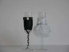 Sektgläser Hochzeit Verlobung Wedding Brautpaar Deko Hochzeitsgläser