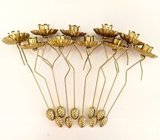 10 Gold Pendel Kerzenhalter