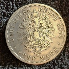 5 Mark Deutsches Reich 1874