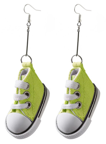 Sneaker ohrringe grün - ohrringe,