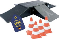 Ausstellung: Best Skater Rampen-Set 30011 für Skateboard,Roller, 5tlg + 4 Pylone