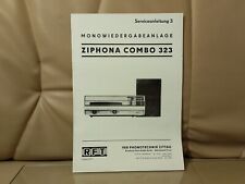 RFT Ziphona Combo 323 Service Anleitung inkl. Schaltplan