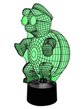niedliche 3D LED-Lampe Schildkröte Tischleuchte Wohnzimmer Kinderzimmer Lampen