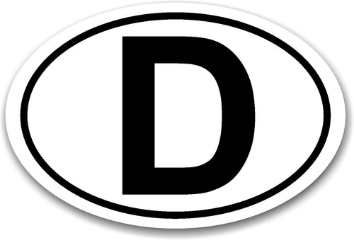 Magnetschild schild magnet - d-schild,