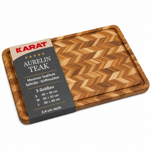 Schneidebrett aurelin teak - schneidebrett,