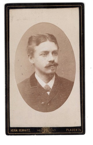 Cdv foto mann schnauzbart h - cdv,
