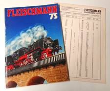 Original Fleischmann Gesamtkatalog 1975 H0 N piccolo AutoRallye mit Preisliste 